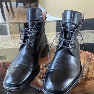 Versace Classic V2 Authentic Men's Black Leather Boots Size 42.5 (Men’s US 9.5)